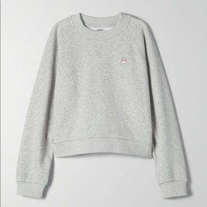 Aritzia Sunday best Crewneck sweater grey